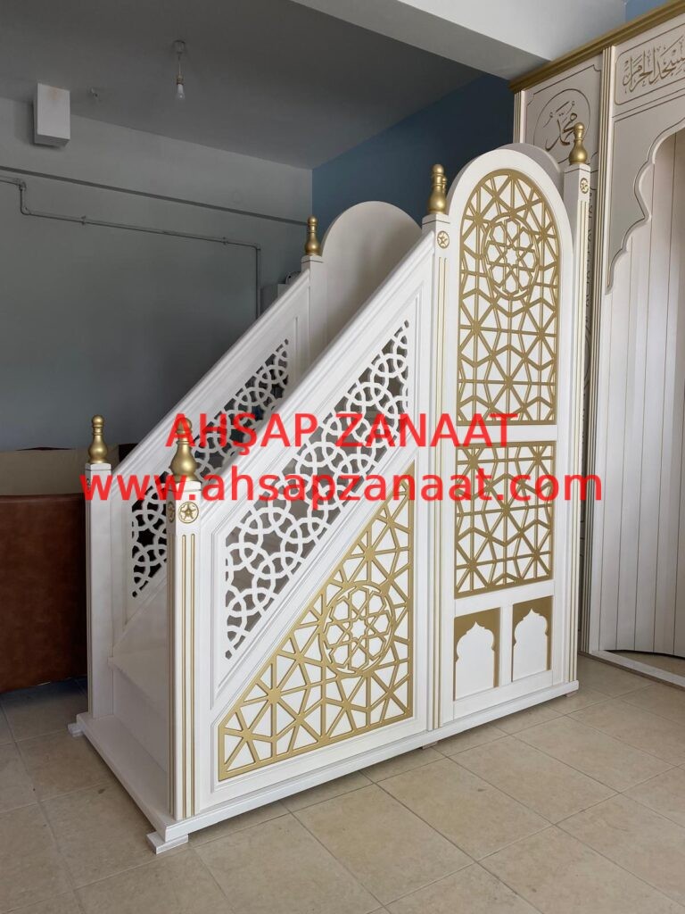MN18 – beyaz,altın yaldız Lake Boya Küçük Boy Minber