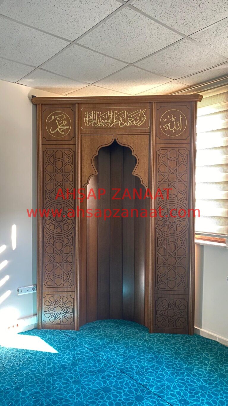 Ahşap Cami Mihrap – MH34 – Mescit Boy